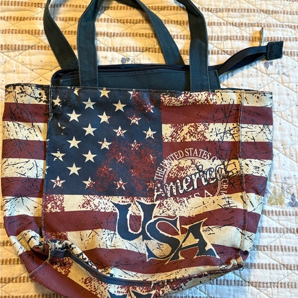 Robin Ruth USA Flag Tote Bag - Red, White, Blue - Picture 1 of 3